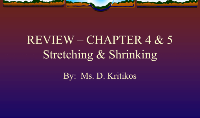 Shrinking stretching