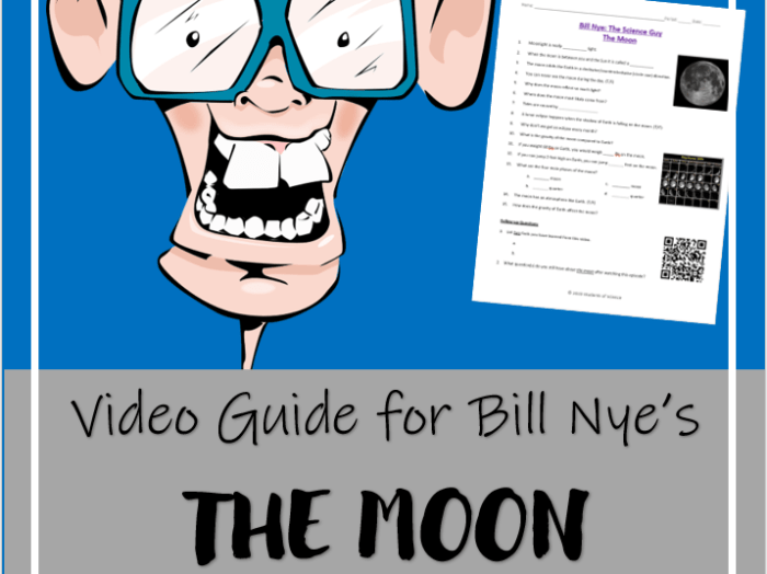 Bill nye the moon worksheet